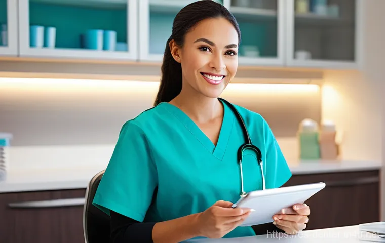 치과위생사 주간 스케줄 예시 - **Prompt for "Strategic Planning"**:
A highly organized and serene female dental hygienist, in h...