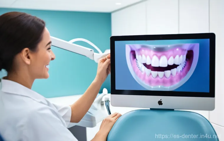 치과위생사 실무 사례 공유 - **Prompt 1: Digital Revolution in Dental Care**
    "A clean, brightly lit, modern dental clinic. A ...