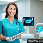 치과위생사 자격증과 경력 관리법 - **Professional Achievement and Modern Dental Practice**
    "A confident and professional female den...